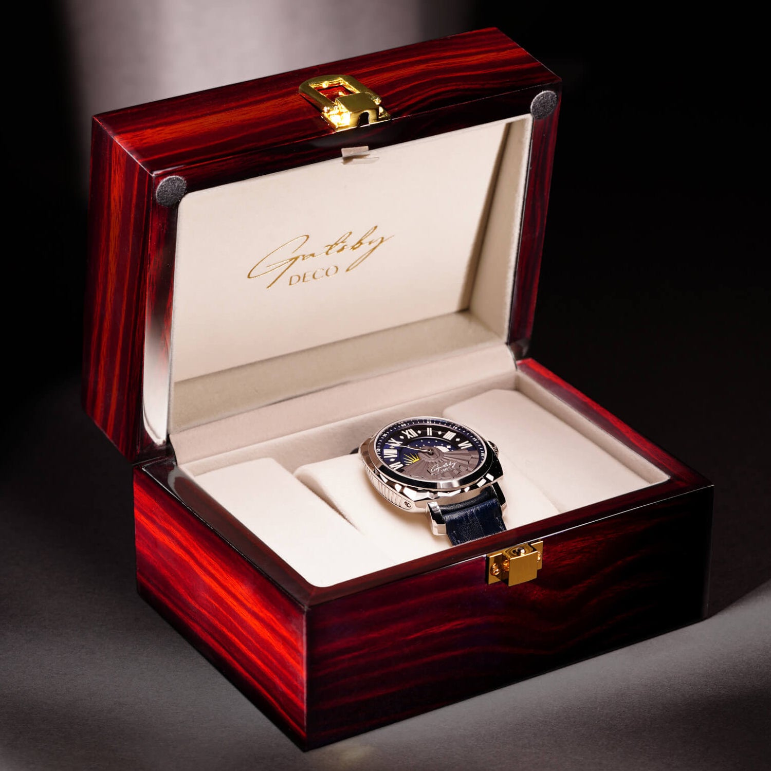 Blue & Silver Gatsby Jazzy Watch | Swiss Automatic Movement