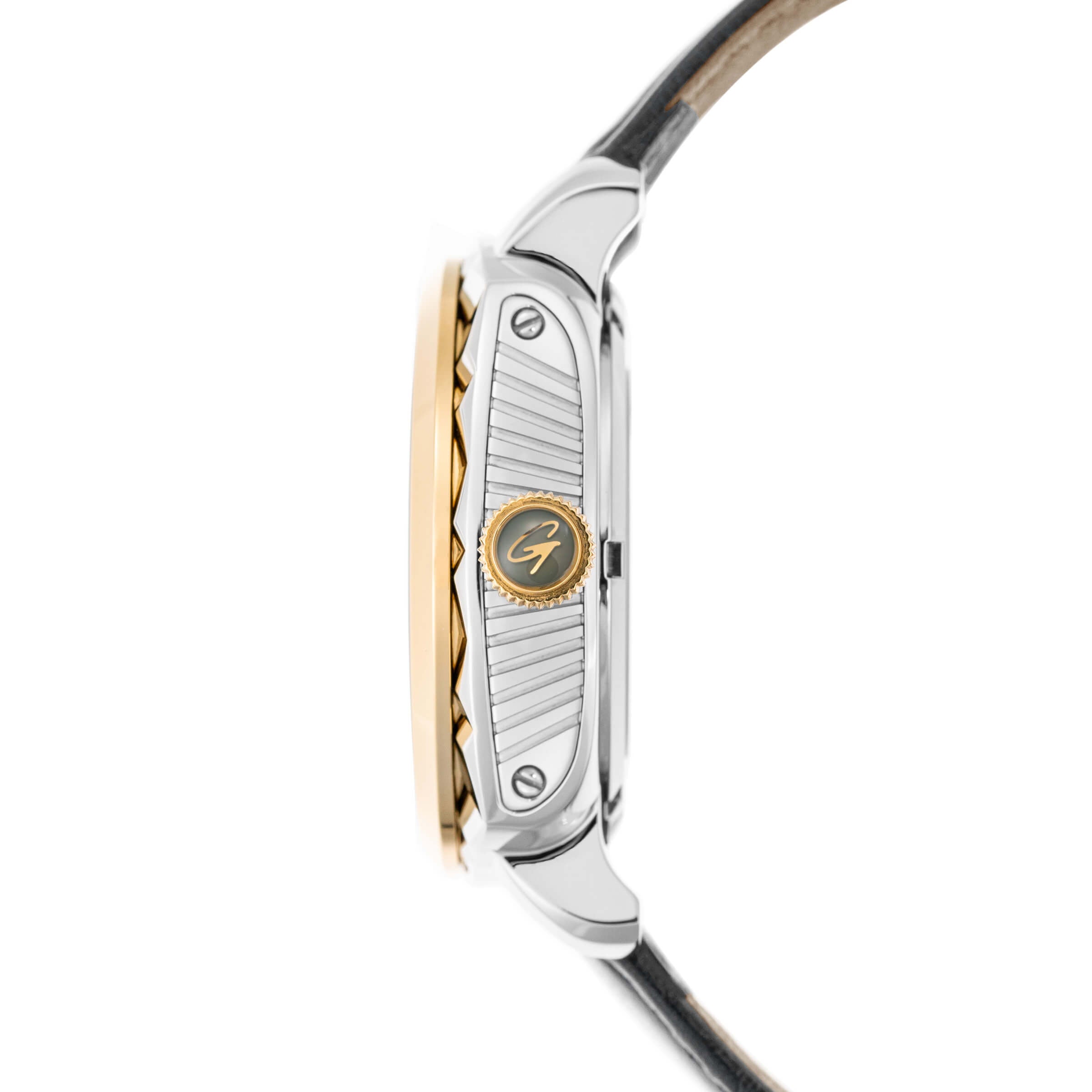 Black & Gold Jazzy Watch | Swiss Automatic & Day & Night Function
